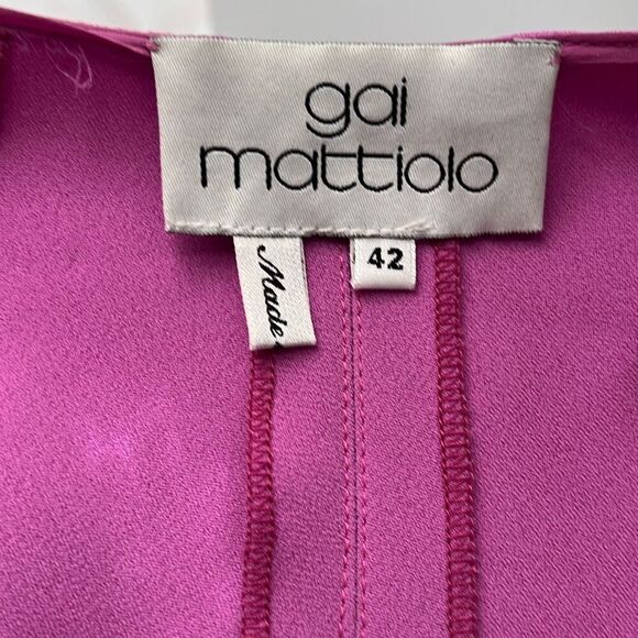 NWT Gai Mattiolo Plunging V-neckline Structured Cups Cut-out front detail Purple - Picture 10 of 14